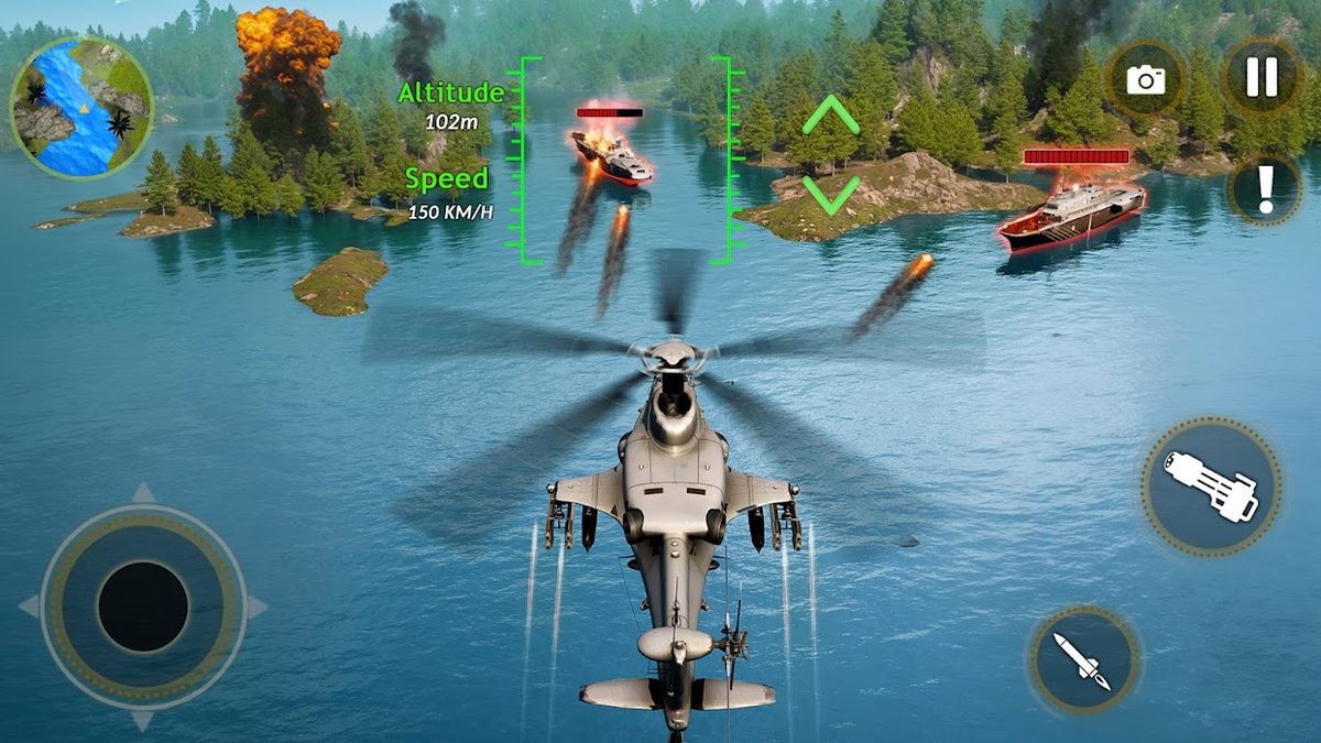 Gunship War Chopper Shooter preview
